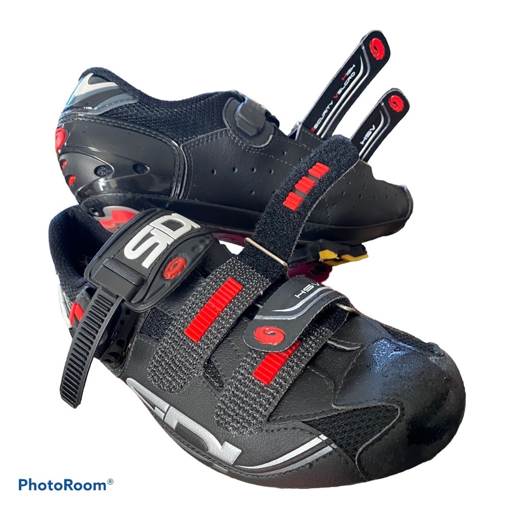 SIDI Shoes HSV Carbon Cycling Biking Black EU 43.5/US 10.5 Athletic